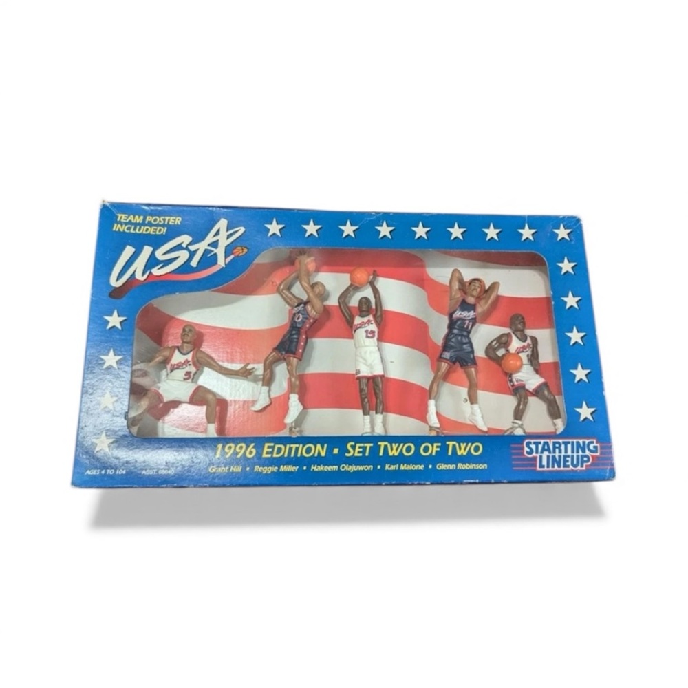 Kenner 1996 Edition USA Olympic Basketball Starting Lineup Set Two of Two NEW